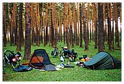 Free camping in the Urals