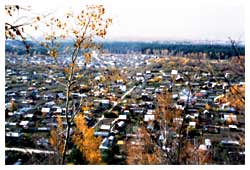 Sprawling town, outside of Irkutsk